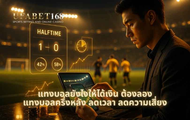 แทงบอลยังไงให้ได้เงิน ต้อลองแทงบอลครึ่งหลัง ลดเวลา ลดความเสี่ยง